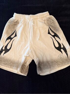 White and grey hellstar shorts